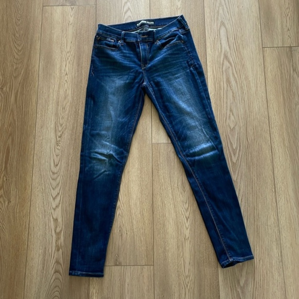 🔥 EXPRESS Mid-Rise Jean Leggings - Size 8R - Deep Blue